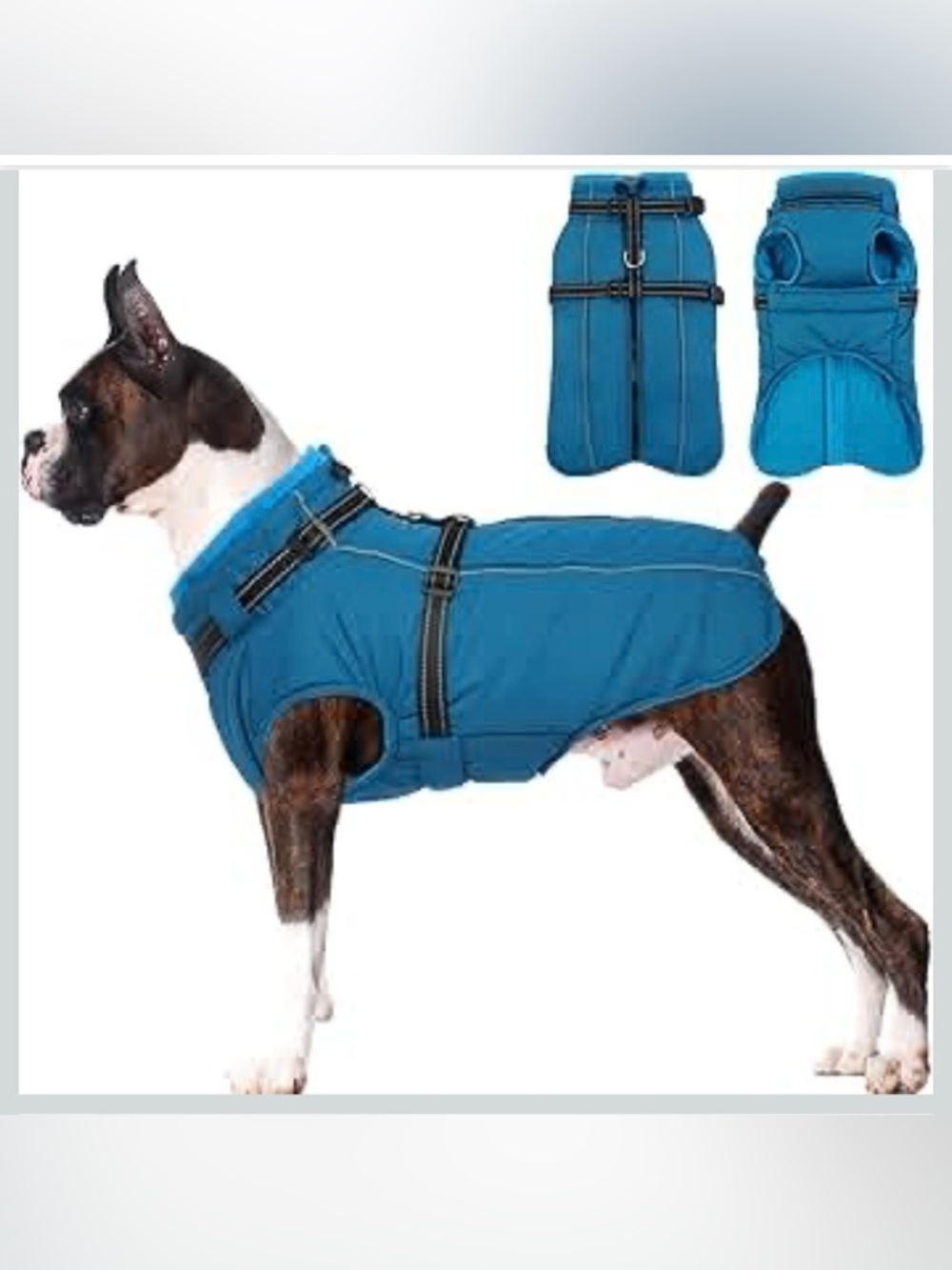 Lelepet Water/Windproof Dog Jacket With Reflective Harness Built In L 967/9